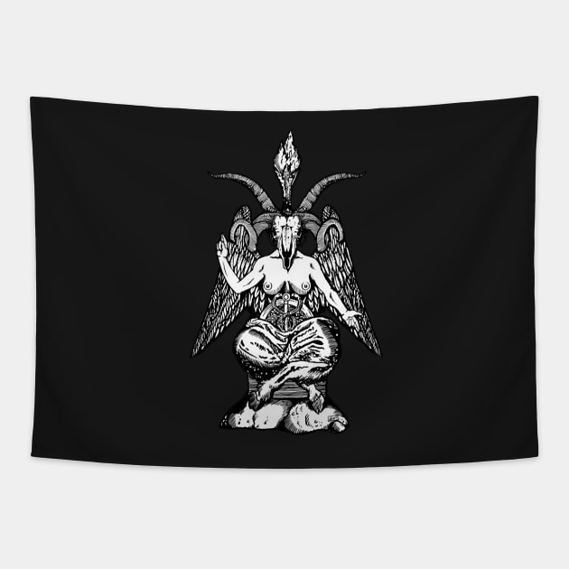 Baphomet Tapestry by anosek1993