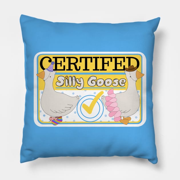 Certified Silly Goose Pillow by ThePurplePigeon