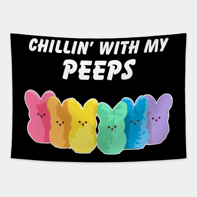 Chillin' With My Peeps Tapestry by AmandaPandaBrand