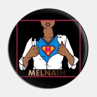 Afro African Woman, Melanin Superhero Pin