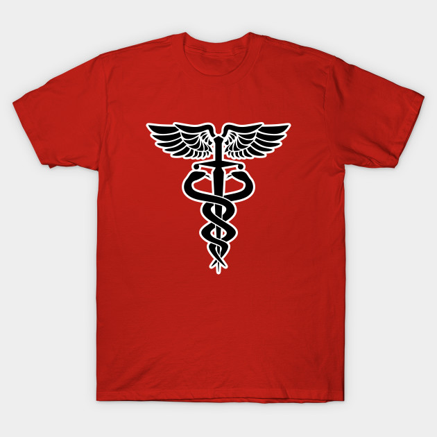 Caduceus Medical Symbol With Two Snakes Sword And Wings Caduceus
