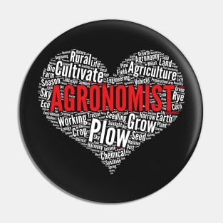 Agronomist Heart Shape Word Cloud Design Agronomy design Pin