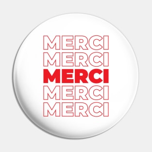 Thank You (French) Pin