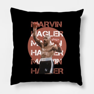 marvin hagler new era Pillow