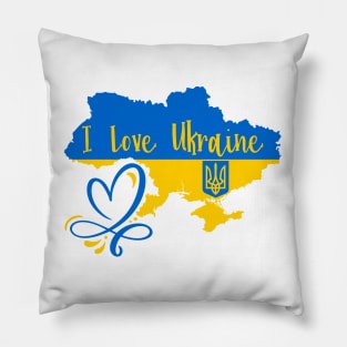 I Love Ukraine Pillow