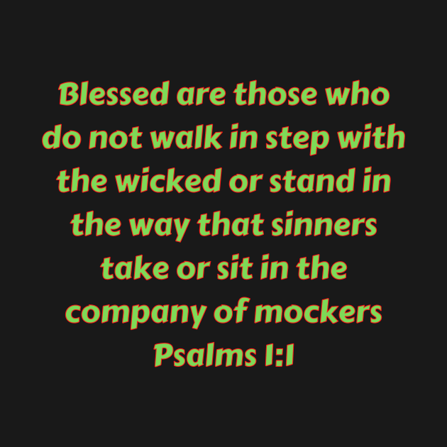 Bible Verse Psalms 1:1 by Prayingwarrior