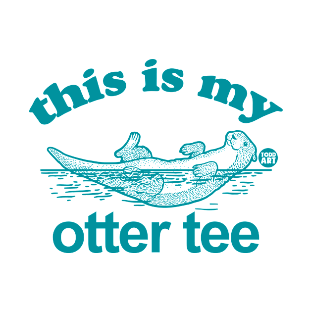 otter tee by toddgoldmanart