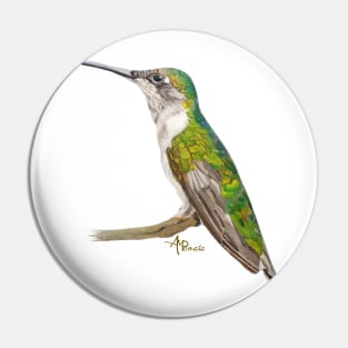 Green Hummingbird Pin