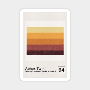 Selected Ambient Works Vol II / Minimal Style Poster Artwork Magnet