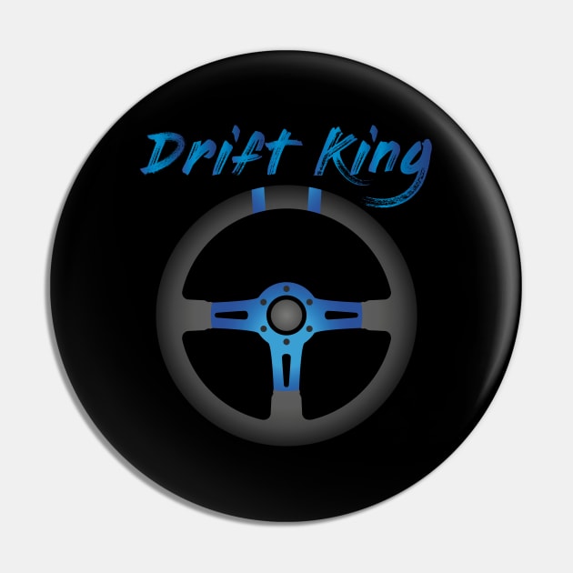 Drift King Blue Pin by turboosted