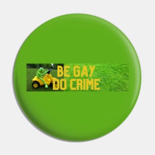 BE GAY DO CRIME KERMIT Pin