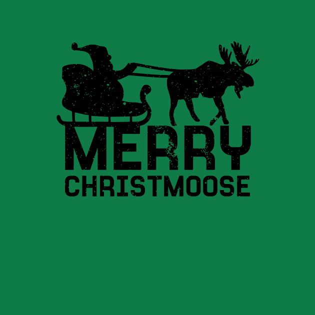 Merry Christmoose Funny Moose Shirt Christmas Pajama for Moose Lovers by teemaniac