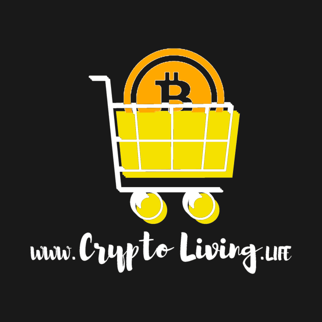 Crypto Living Bitcoin Design White Website by Down Home Tees