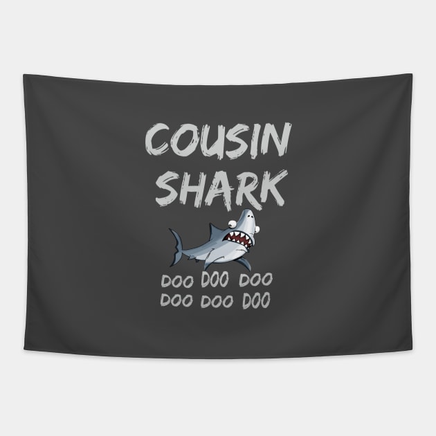 T-shirt Cousin Shark doo doo doo Tapestry by rami99