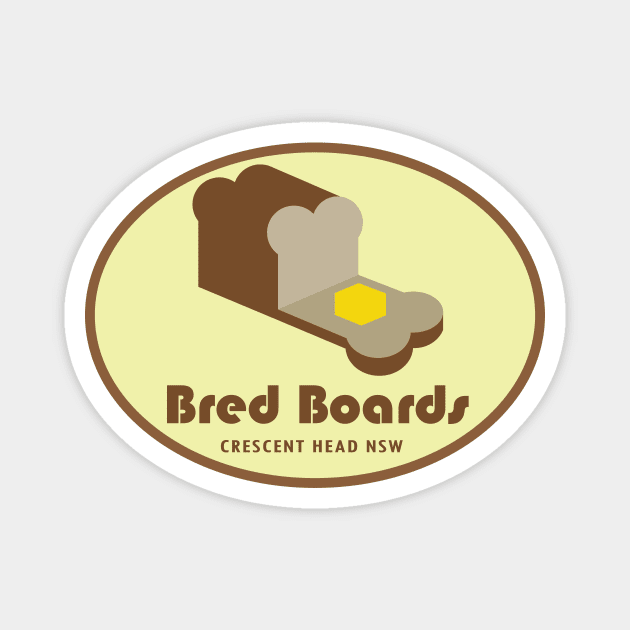 BRED BOARDS Magnet by ThePrehistoricRobot