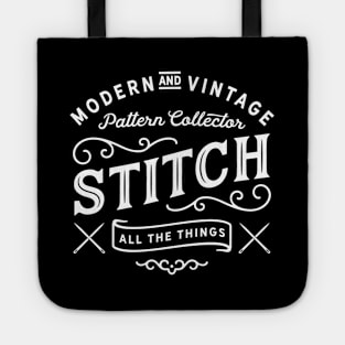 Pattern Collector White Tote