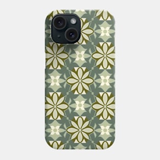 Fun Green Alpine Geometric Floral Sage Trendy Abstract Phone Case