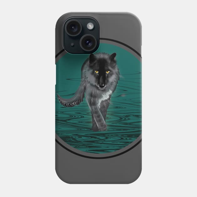 Gray Wolf Walking Phone Case by Brash Ideas