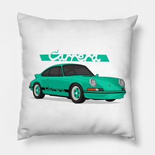 supercar 911 carrera rs turbo 1972 aqua Pillow