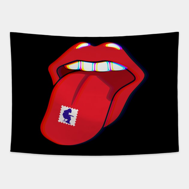 Widespread Panic Houser Acid Trippy Tongue Tapestry by GypsyBluegrassDesigns