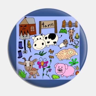 Farm life Pin