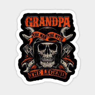 grandpa legend the myth motorcycle Magnet