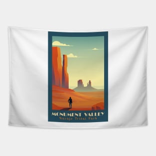 Monument Valley National Park Travel Poster Tapestry