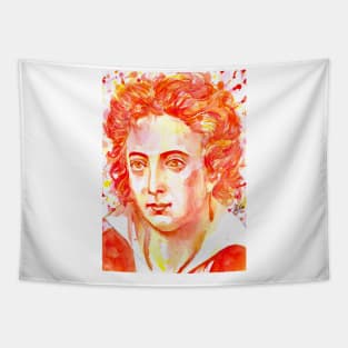 PERCY BYSSHE SHELLEY watercolor portrait Tapestry