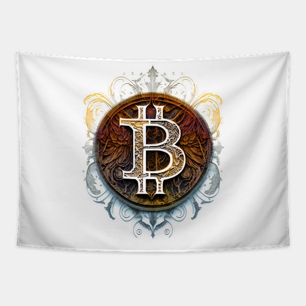 Bitcoin Five by Patrick Hager Tapestry by allumfunkelnd by Patrick Hager