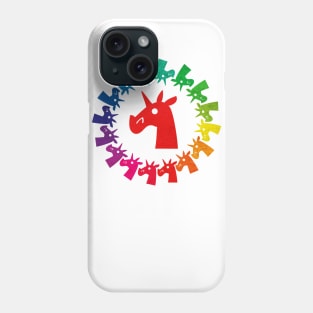 Color Me Rainbow Unicorn Phone Case