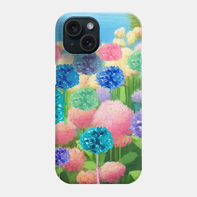 Flowers on the canal Phone Case by happygreen