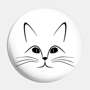 Cat Face Pin