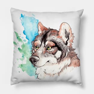Mexican Wolf bust Pillow