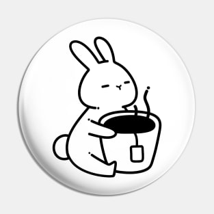 Tea Lover Bunny | Tea Lover Gifts | Handmade Illustrations by Atelier Serakara Pin