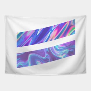 Double Slash, Abstract Colorful Geometric Graphic Design Tapestry