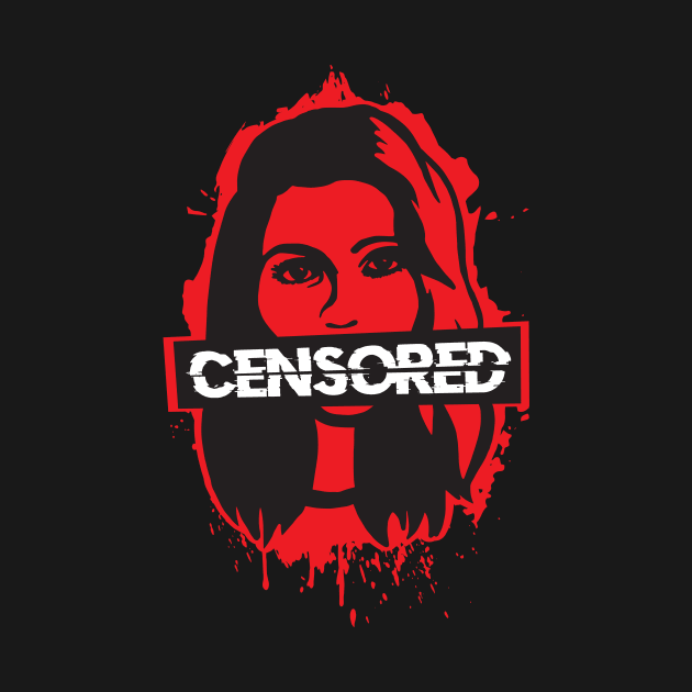 Free Speech Censored Woman by Doodl