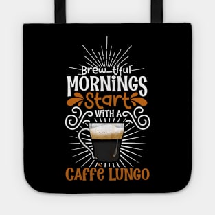 Brewtiful morning with Caffè Lungo Tote