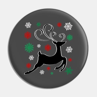 Reindeer Christmas Pin