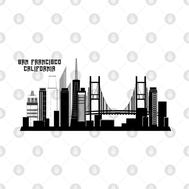 San francisco California skyline by Travellers