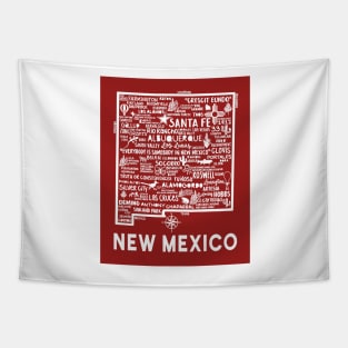 New Mexico Map Tapestry