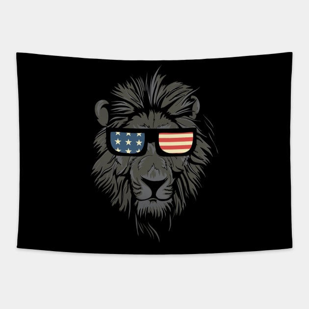 American King Lion Tapestry by aaallsmiles