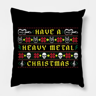 Heavy Metal Christmas Pillow