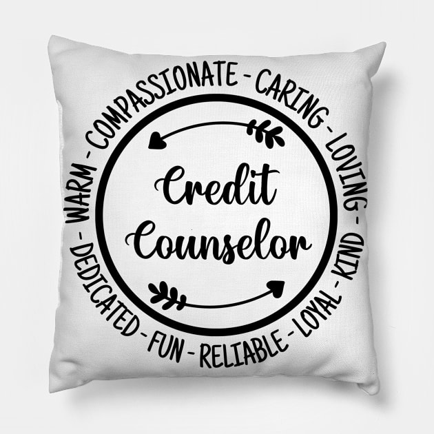 Credit Counselor Guidance Counseling Gift Pillow by HeroGifts