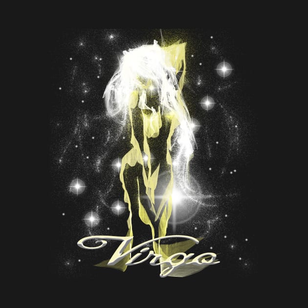 Virgo Astrology Artwork of a Woman by starchildsdesigns