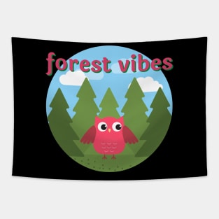 Forest Vibes Owl design! Tapestry