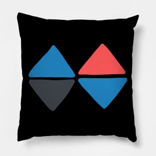 triangle shape print Pillow