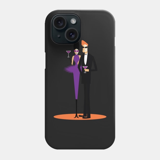 Purple Cocktail Dress Phone Case by JDoughtyDesigns