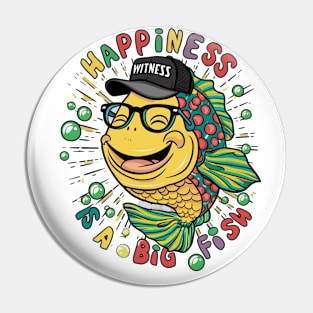 Happiness is a big fish Pin