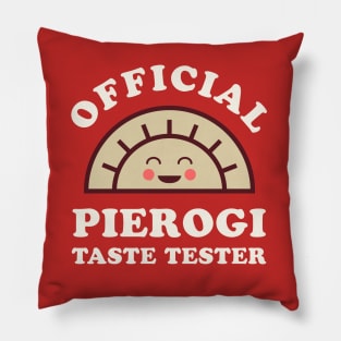 Official Pierogi Taste Tester Funny Dyngus Day Buffalo NY Polish Pillow