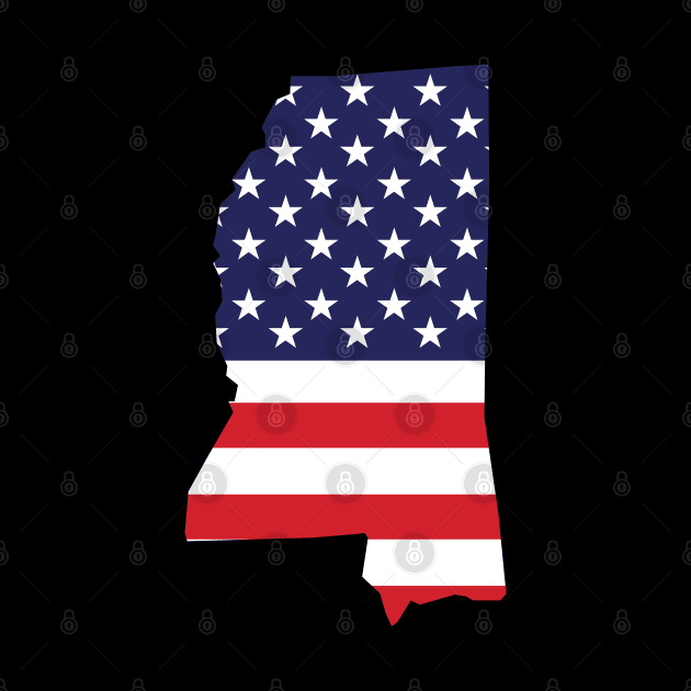 Mississippi State Shape Flag Background by anonopinion